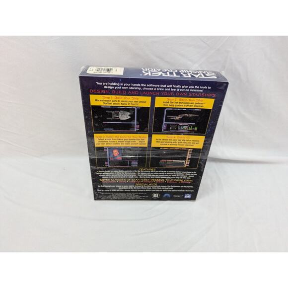 Star Trek Starship Creator Big Box PC Game Video Simulation 1998 Version Windows - Picture 6 of 10